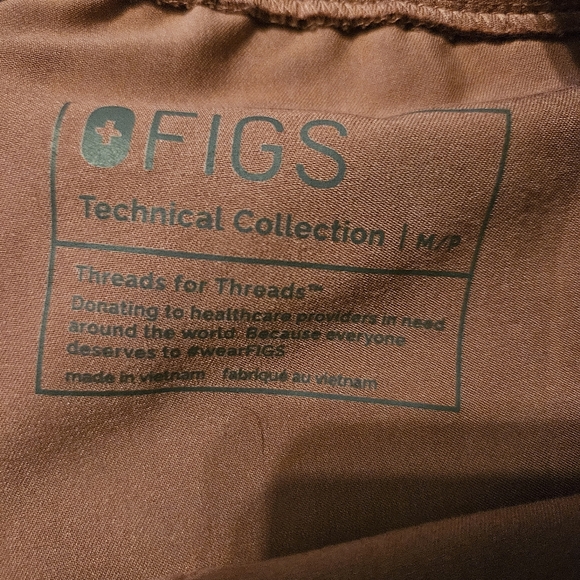 Figs scrub pants M petite mauve guc - Picture 3 of 4